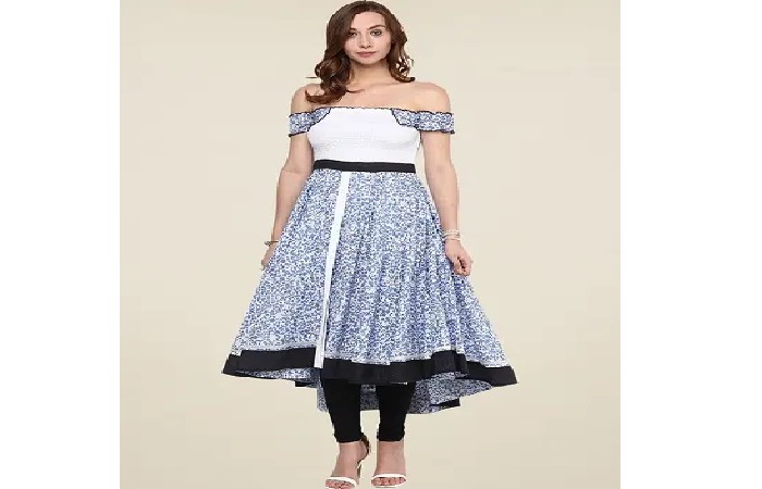 Off shoulder suit design