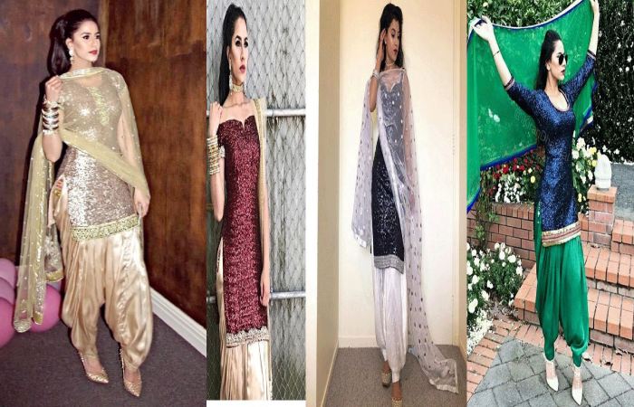 Sequins Work off shoulder suit design 