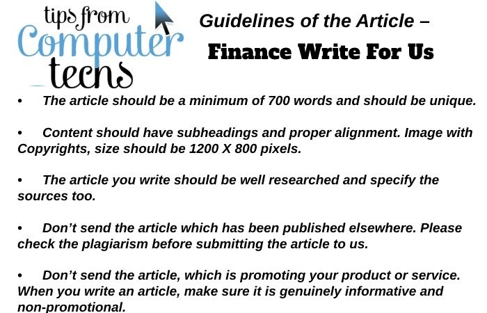 finance write for us