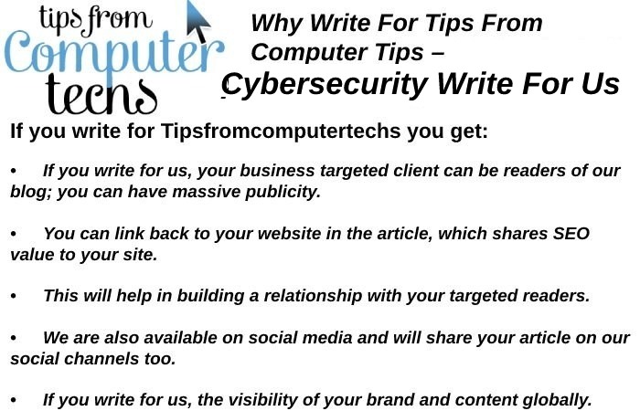 Cybersecurity Write For Us
