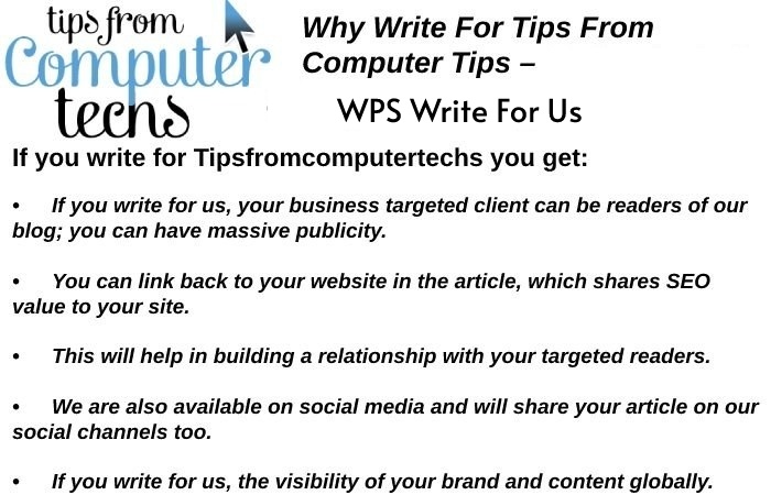 WPS Write For Us