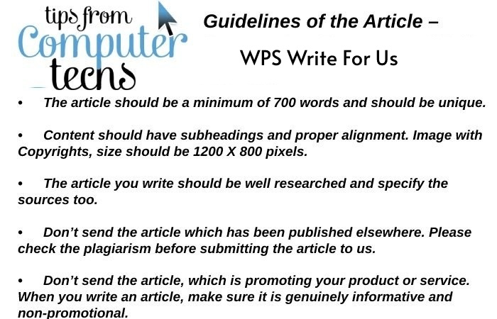 WPS Write For Us