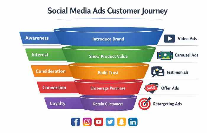 funnel of social media ads