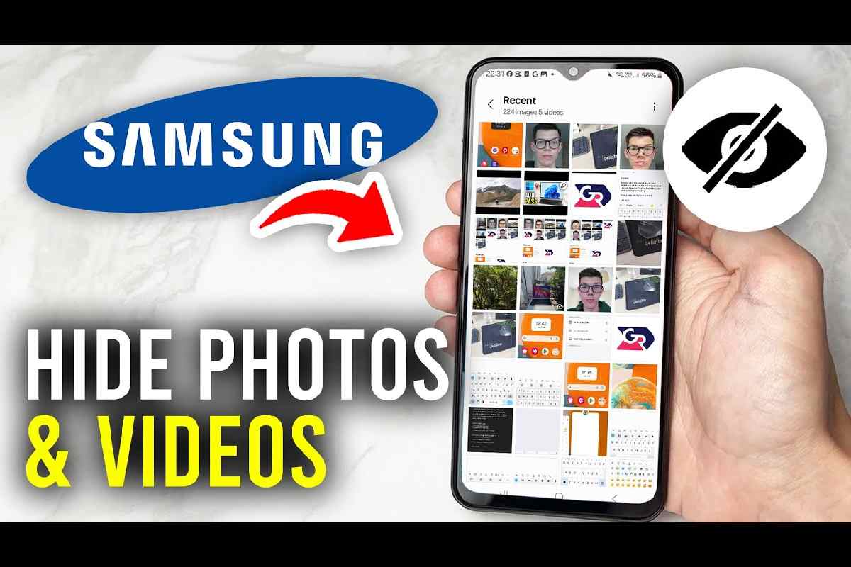 hide videos and photos on a Samsung