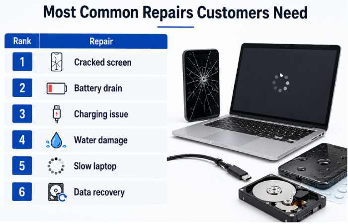 most common repairs customers need
